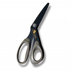 Ножницы с углеродным покрытием TemTex + кожаный чехол на пояс