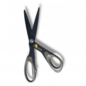 Ножницы с углеродным покрытием TemTex + кожаный чехол на пояс