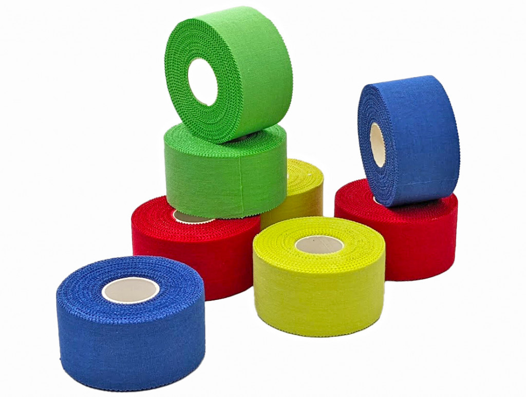Спортивный тейп Athletic tape Медіспорт  3,81 см x 13,7 м цветные